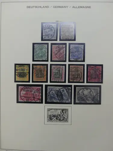 Deutsches Reich gestempelt, mit einigen Zugaben im Schaubek-Ordner #LZ882