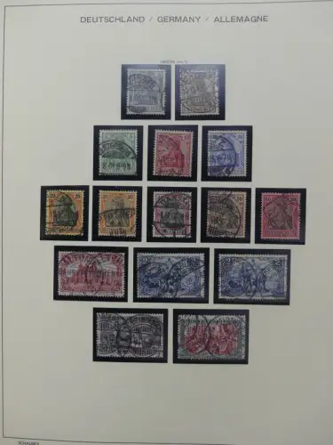 Deutsches Reich gestempelt, mit einigen Zugaben im Schaubek-Ordner #LZ882