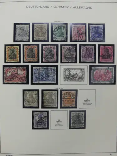 Deutsches Reich gestempelt, mit einigen Zugaben im Schaubek-Ordner #LZ882
