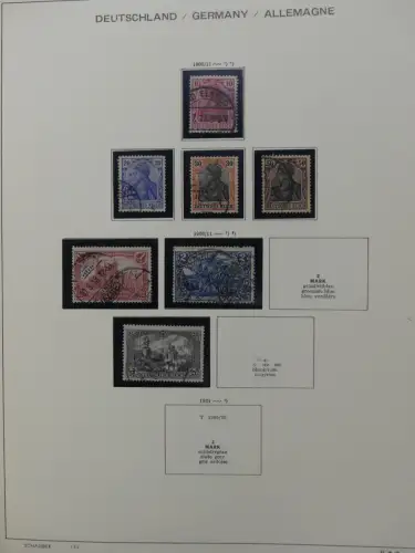 Deutsches Reich gestempelt, mit einigen Zugaben im Schaubek-Ordner #LZ882