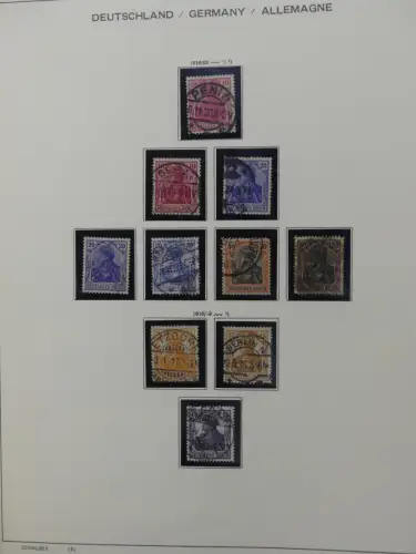 Deutsches Reich gestempelt, mit einigen Zugaben im Schaubek-Ordner #LZ882