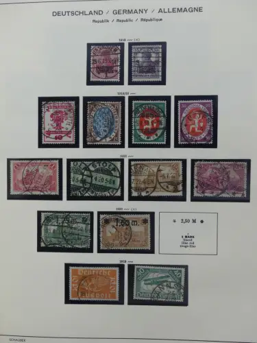 Deutsches Reich gestempelt, mit einigen Zugaben im Schaubek-Ordner #LZ882