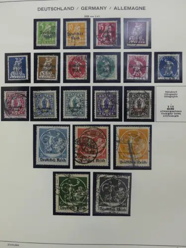 Deutsches Reich gestempelt, mit einigen Zugaben im Schaubek-Ordner #LZ882
