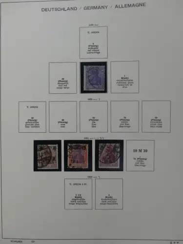 Deutsches Reich gestempelt, mit einigen Zugaben im Schaubek-Ordner #LZ882