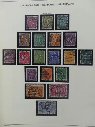 Deutsches Reich gestempelt, mit einigen Zugaben im Schaubek-Ordner #LZ882