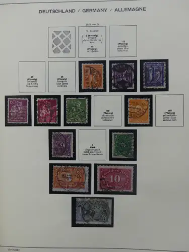 Deutsches Reich gestempelt, mit einigen Zugaben im Schaubek-Ordner #LZ882