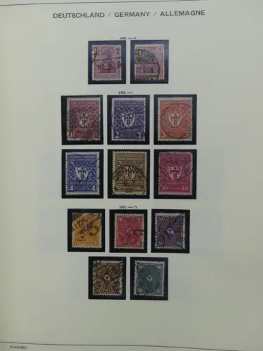 Deutsches Reich gestempelt, mit einigen Zugaben im Schaubek-Ordner #LZ882