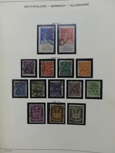 Deutsches Reich gestempelt, mit einigen Zugaben im Schaubek-Ordner #LZ882
