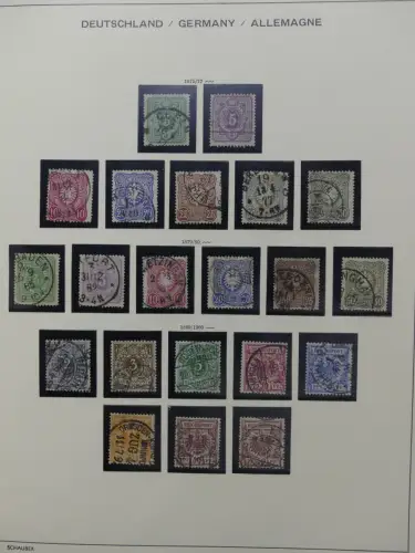 Deutsches Reich gestempelt, mit einigen Zugaben im Schaubek-Ordner #LZ882