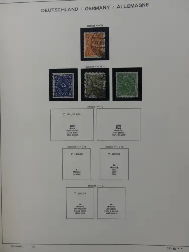 Deutsches Reich gestempelt, mit einigen Zugaben im Schaubek-Ordner #LZ882