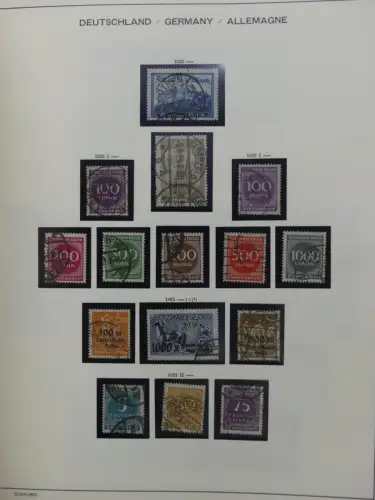 Deutsches Reich gestempelt, mit einigen Zugaben im Schaubek-Ordner #LZ882