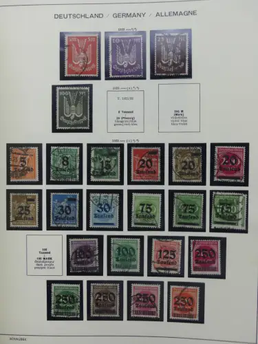 Deutsches Reich gestempelt, mit einigen Zugaben im Schaubek-Ordner #LZ882