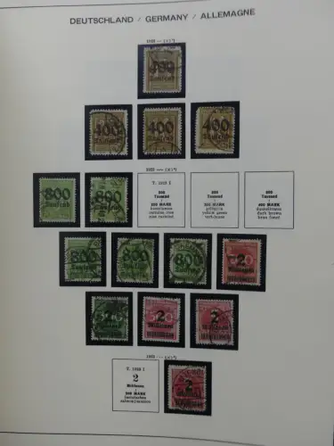 Deutsches Reich gestempelt, mit einigen Zugaben im Schaubek-Ordner #LZ882