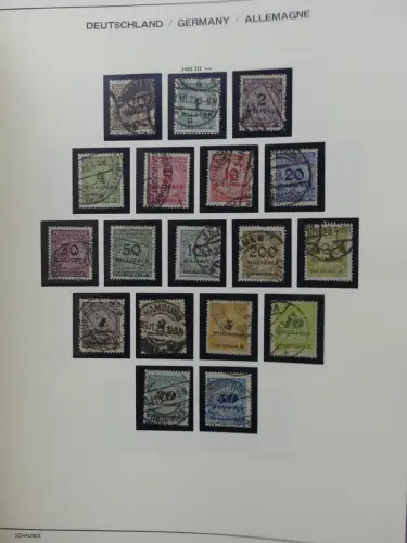 Deutsches Reich gestempelt, mit einigen Zugaben im Schaubek-Ordner #LZ882