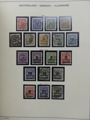 Deutsches Reich gestempelt, mit einigen Zugaben im Schaubek-Ordner #LZ882