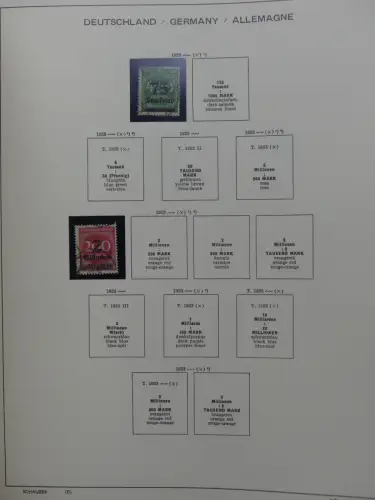 Deutsches Reich gestempelt, mit einigen Zugaben im Schaubek-Ordner #LZ882