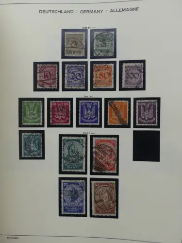 Deutsches Reich gestempelt, mit einigen Zugaben im Schaubek-Ordner #LZ882