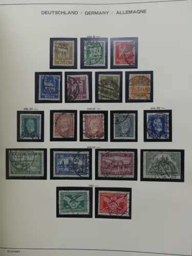Deutsches Reich gestempelt, mit einigen Zugaben im Schaubek-Ordner #LZ882