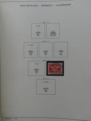 Deutsches Reich gestempelt, mit einigen Zugaben im Schaubek-Ordner #LZ882