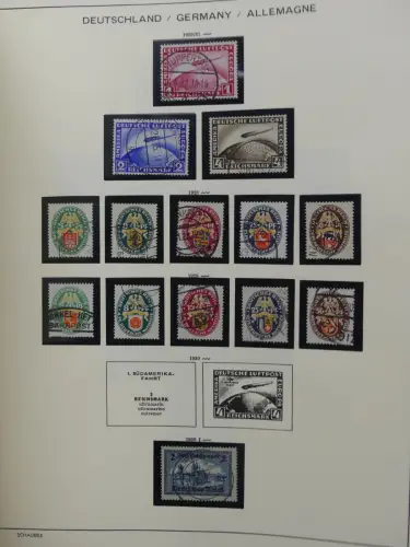 Deutsches Reich gestempelt, mit einigen Zugaben im Schaubek-Ordner #LZ882
