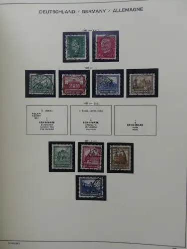 Deutsches Reich gestempelt, mit einigen Zugaben im Schaubek-Ordner #LZ882
