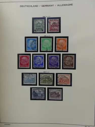 Deutsches Reich gestempelt, mit einigen Zugaben im Schaubek-Ordner #LZ882