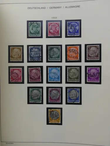 Deutsches Reich gestempelt, mit einigen Zugaben im Schaubek-Ordner #LZ882
