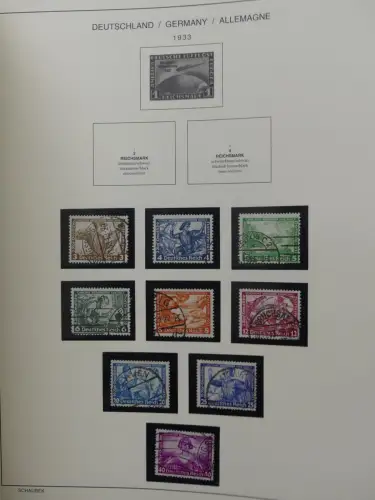 Deutsches Reich gestempelt, mit einigen Zugaben im Schaubek-Ordner #LZ882