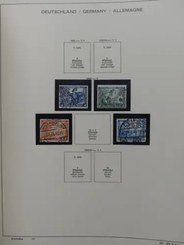 Deutsches Reich gestempelt, mit einigen Zugaben im Schaubek-Ordner #LZ882