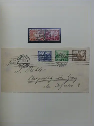 Deutsches Reich gestempelt, mit einigen Zugaben im Schaubek-Ordner #LZ882