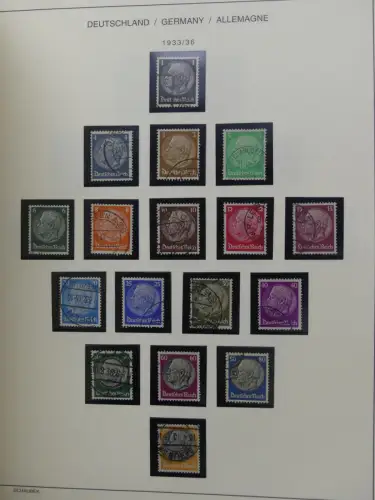 Deutsches Reich gestempelt, mit einigen Zugaben im Schaubek-Ordner #LZ882