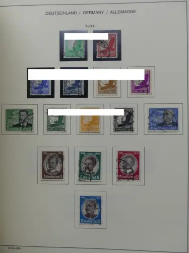 Deutsches Reich gestempelt, mit einigen Zugaben im Schaubek-Ordner #LZ882