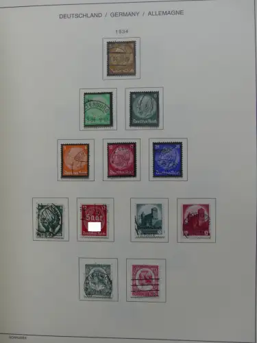 Deutsches Reich gestempelt, mit einigen Zugaben im Schaubek-Ordner #LZ882
