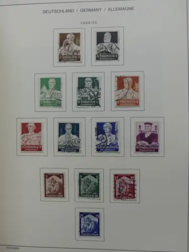 Deutsches Reich gestempelt, mit einigen Zugaben im Schaubek-Ordner #LZ882