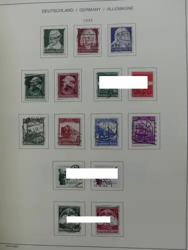 Deutsches Reich gestempelt, mit einigen Zugaben im Schaubek-Ordner #LZ882