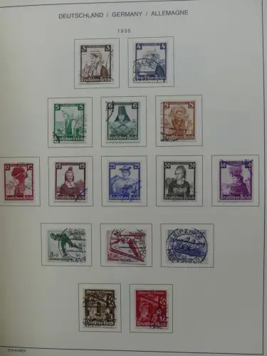 Deutsches Reich gestempelt, mit einigen Zugaben im Schaubek-Ordner #LZ882