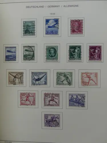 Deutsches Reich gestempelt, mit einigen Zugaben im Schaubek-Ordner #LZ882