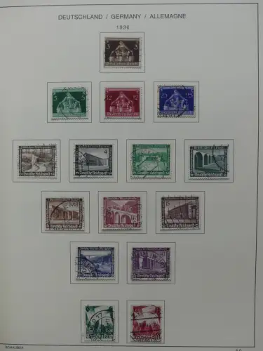 Deutsches Reich gestempelt, mit einigen Zugaben im Schaubek-Ordner #LZ882