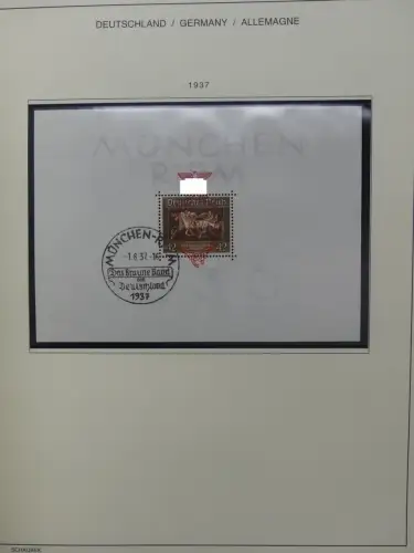 Deutsches Reich gestempelt, mit einigen Zugaben im Schaubek-Ordner #LZ882