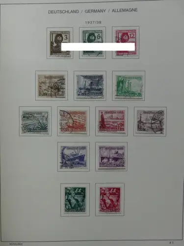 Deutsches Reich gestempelt, mit einigen Zugaben im Schaubek-Ordner #LZ882