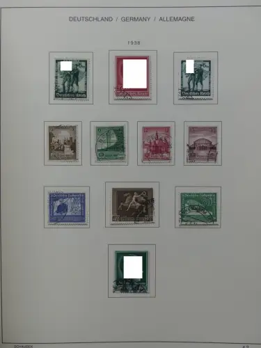 Deutsches Reich gestempelt, mit einigen Zugaben im Schaubek-Ordner #LZ882
