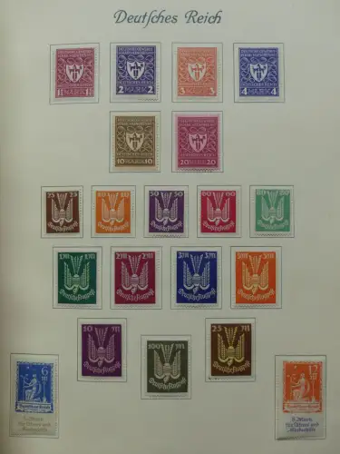 Deutsches Reich ab Brustschild mit * bzw. gestempelt im Schaubek Binder #LZ871