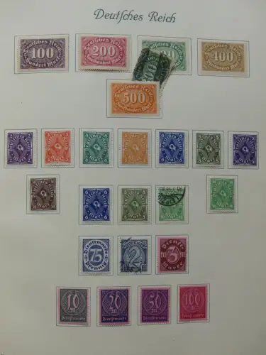 Deutsches Reich ab Brustschild mit * bzw. gestempelt im Schaubek Binder #LZ871