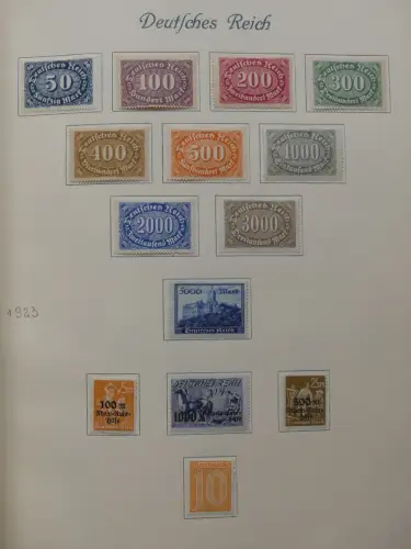 Deutsches Reich ab Brustschild mit * bzw. gestempelt im Schaubek Binder #LZ871