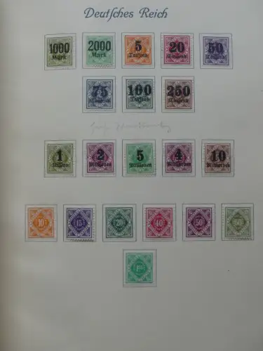 Deutsches Reich ab Brustschild mit * bzw. gestempelt im Schaubek Binder #LZ871