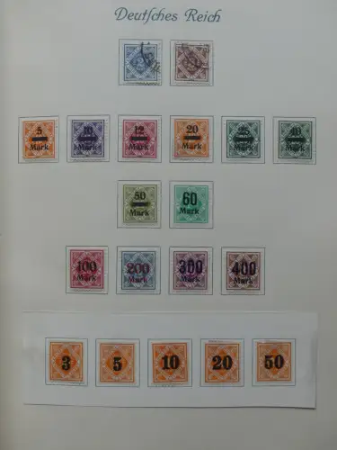 Deutsches Reich ab Brustschild mit * bzw. gestempelt im Schaubek Binder #LZ871