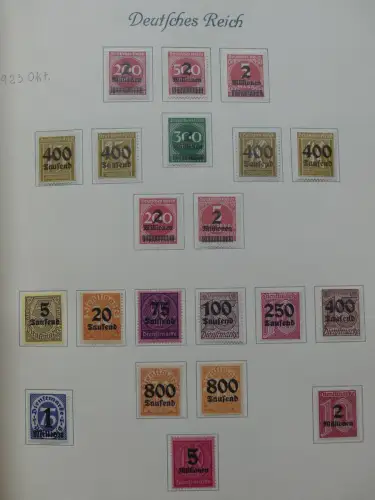 Deutsches Reich ab Brustschild mit * bzw. gestempelt im Schaubek Binder #LZ871