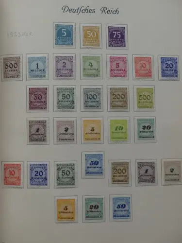 Deutsches Reich ab Brustschild mit * bzw. gestempelt im Schaubek Binder #LZ871