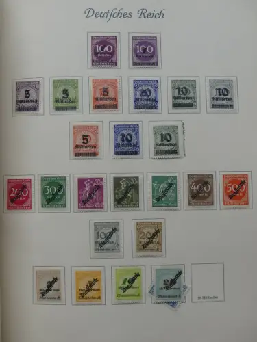 Deutsches Reich ab Brustschild mit * bzw. gestempelt im Schaubek Binder #LZ871