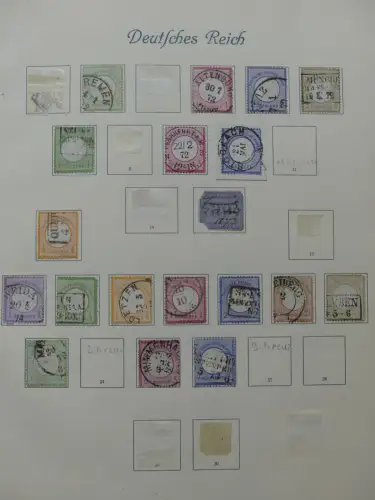 Deutsches Reich ab Brustschild mit * bzw. gestempelt im Schaubek Binder #LZ871